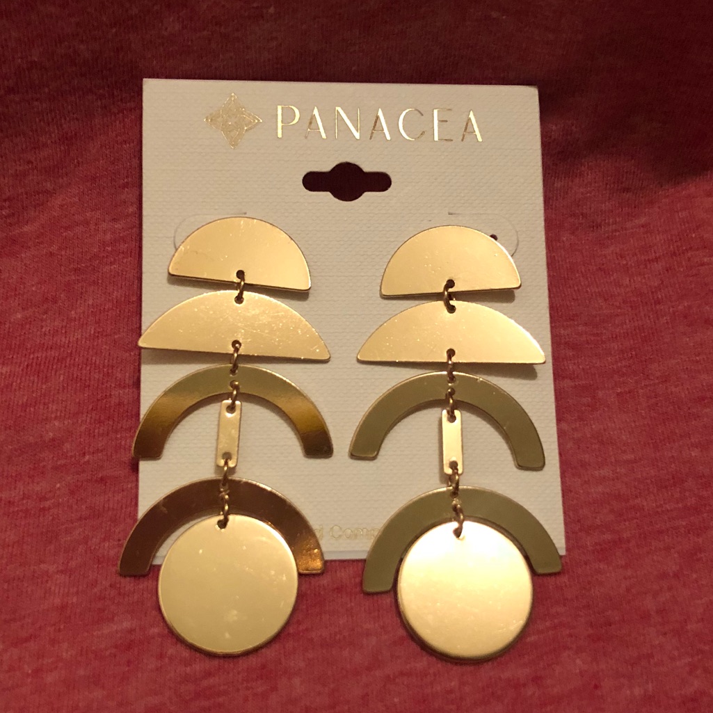 Panacea Geometric Linear Drop Earrings 18$